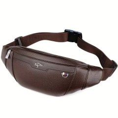 Elegant PU Leather Waist, Crossbody Bag Waterproof Hiking Cycling Bag