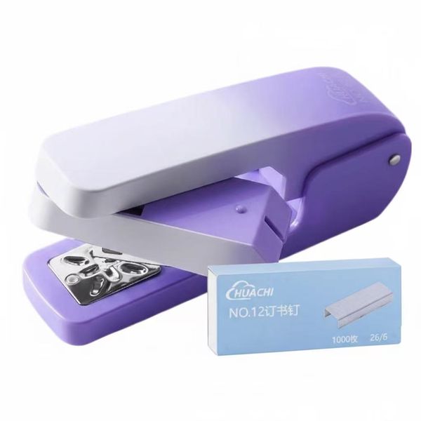 Rotatable Spring Stapler Desktop One-Press Stapler 20 Sheet Capacity