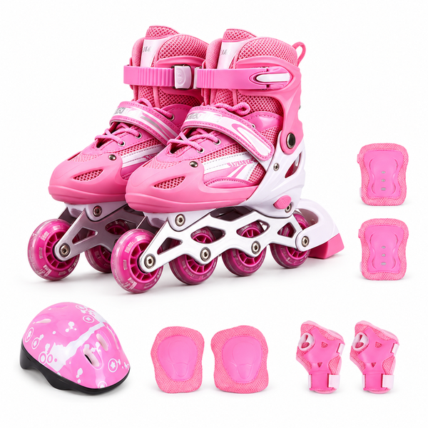 Adjustable Inline Skates Indoor &amp; Outdoor Illuminating Roller Skates