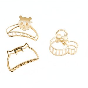 Fashion Modern Medium Hair Claw Clips Metal Shark Clip n Young Girls