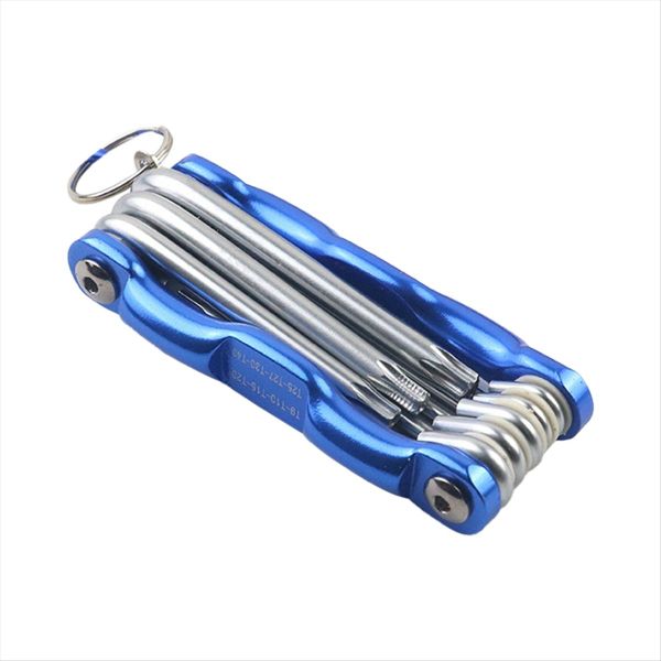 Folding Hex Key Box End Wrench Set Flat Ball Head Spanner Set-B