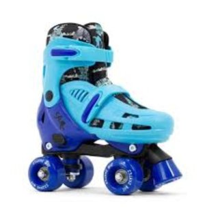 SFR Hurricane IV Adjustable Quad Skates - Shark - Size 12j-2