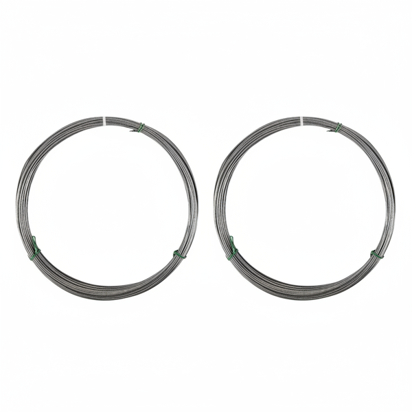Gen Merch 1.60mm Galvanized Binding Wire 500g Spool for Gardening - 2 Pack
