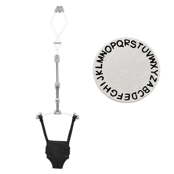 Adjustable Doorway Jumper Baby Bouncer with Spring &amp; Mat - Balance Trainer