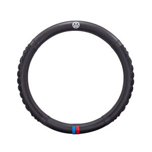 Universal 3D Feel Non-Slip PU Leather Steering Wheel Cover Compatible With VW