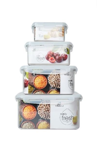 4 Piece Acrylic Food Container Set