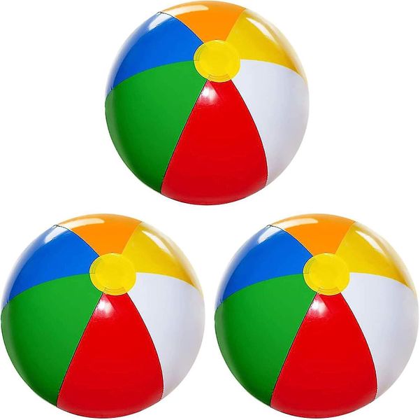 8" Beach Ball - 3 Pack