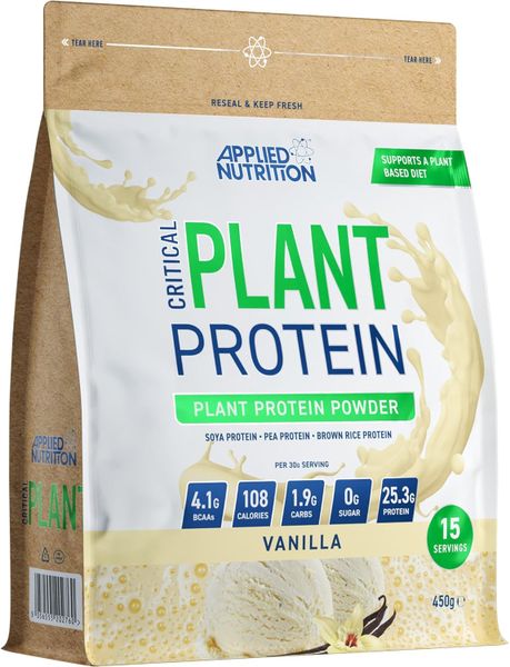 Applied Nutrition Critical Plant Protein 450g - Vanilla