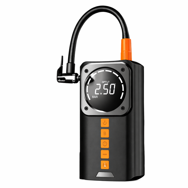 3-in-1 Car Jump Starter - Air Pump, Power Bank, Display