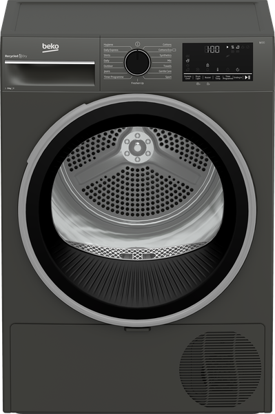 BEKO 9kg OptiSense Condenser Tumble Dryer Twilight Grey B3T43113W