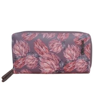 Double Zip Ladies Wallet - Floral Print