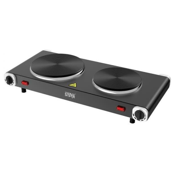 Winning Star Double Burner Electric Stove - ST-9754, 1000W + 1500W