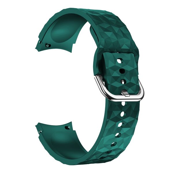 Diamond Pattern Strap Compatible with Samsung Galaxy Watch 4/5/6/7 - Green