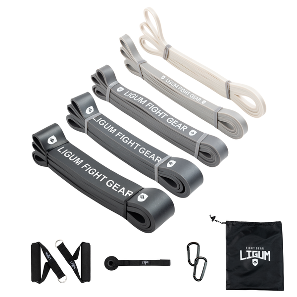 100% (Dual Coated) Latex Resistance Bands - 11 Piece Set