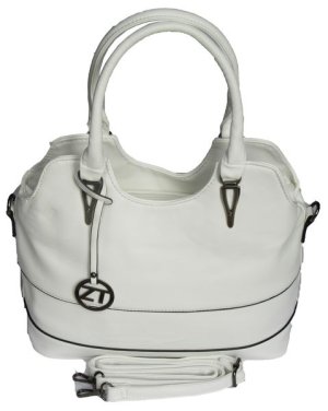 Z.E.T.A PU Leather Tote Bag - White