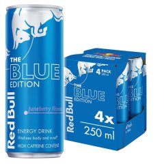Red Bull Energy Drink Blue Edition Juneberry 250ml 4 Pack