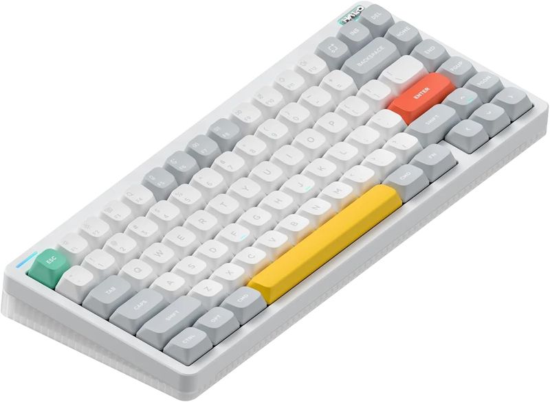 NuPhy Halo75 V2 Wireless Mechanical Keyboard (Lemon Switches) Ionic White