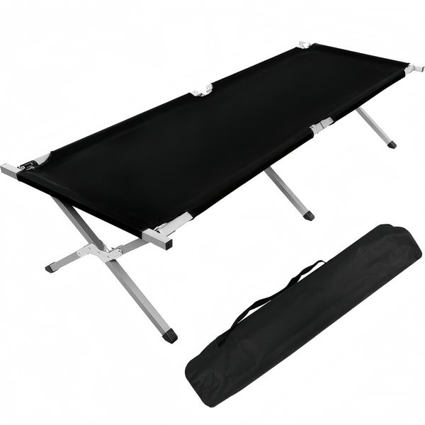 Single Outdoor Camping Bed Portable Folding Camping Bed with Carry Bag