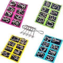 3D Metal Puzzles Challenge - Set of 33 Riddles for Adults and Children
