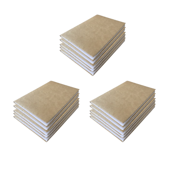 Back to School Book Bundle -15 Khaki Pre-Covered 72-Page Feint &amp; Quad Books