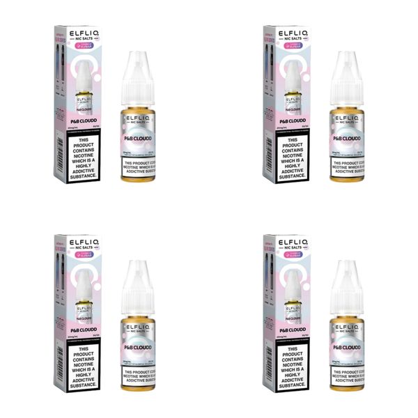 Elf Bar ELFLIQ E-Liquid 30ml Nic Salt 5% - Cotton Candy (Pack of 4)