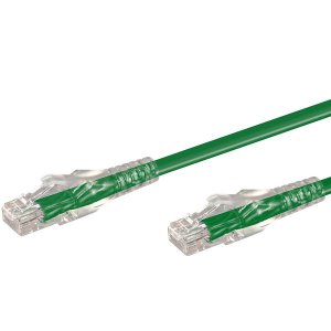 LinkQnet - RJ45 CAT6 Anti-Snag Moulded Pvc Network FlyLead - Green