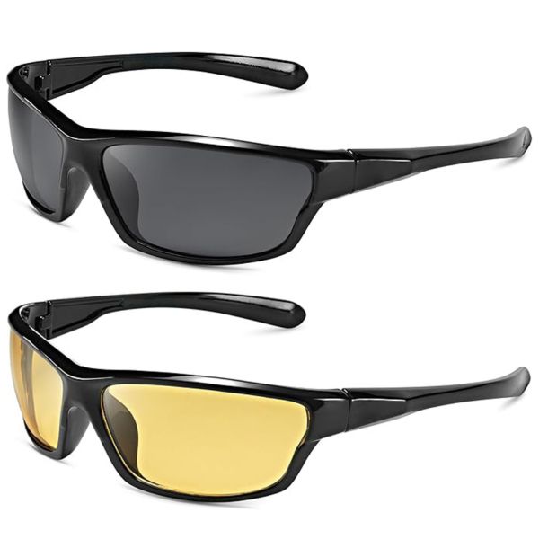 QYNIAL Wrap-Around Polarised Sport Sunglasses With UV400
