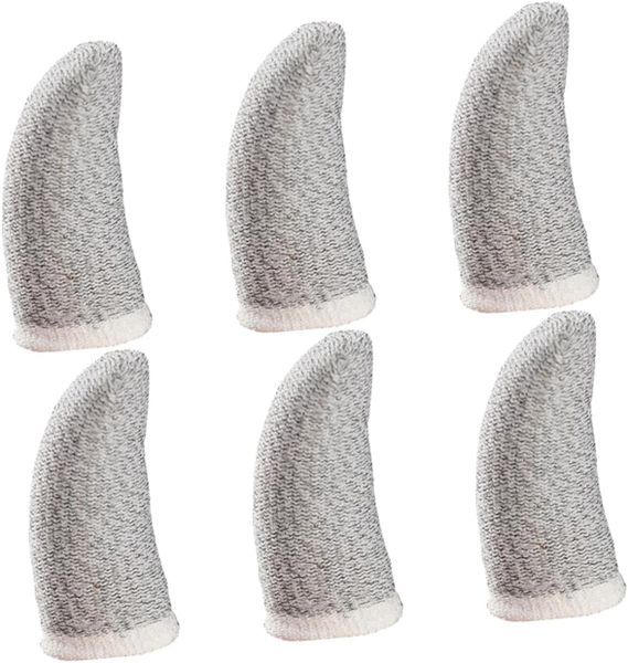Breathable Silver Fiber Gaming Finger Sleeves Enhanced Touch Control Reduc
