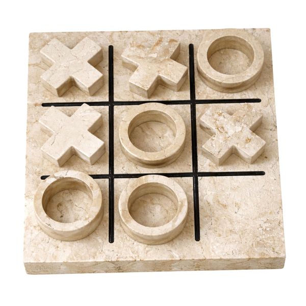 Tic Tac Toe Set - Luxury Stone Decorative Game Board