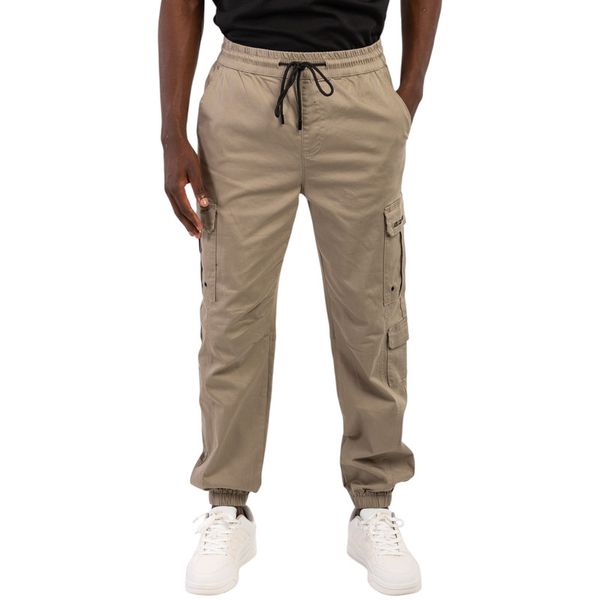 Lee Cooper Men's Cargo Pants: Allan Washed Fatigue