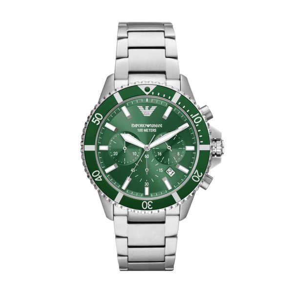 Armani Mens Silver Stainless Steel Watch-AR11500