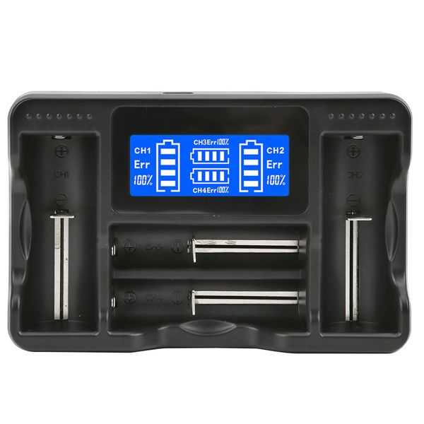 SEIVI 4-Slot Multi-Battery USB Charger