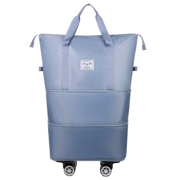 Expandable Large Capacity Portable Travel Storage Bag with Swivel Wheels