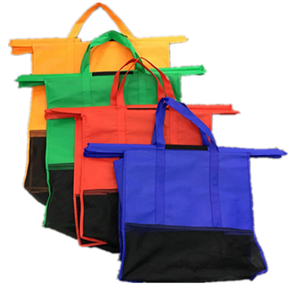 Grocery Shopping Cart Bags , With Handles , 4-Pack