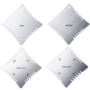 4 PCS Stainless Steel Guitar Radius Gauge