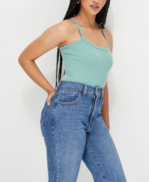 Women's Blake Scoop Neck Bodysuit With Back Strap - Sage