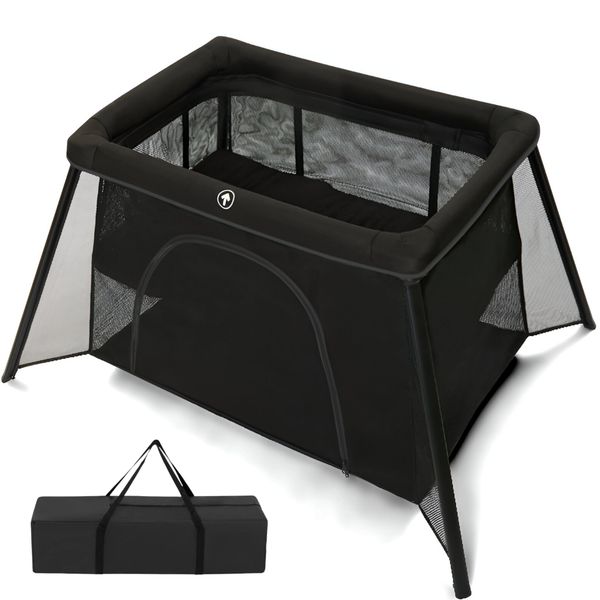 2 in 1 Foldable Baby Crib Baby Travel Cot Light Baby Bed Baby Playpen