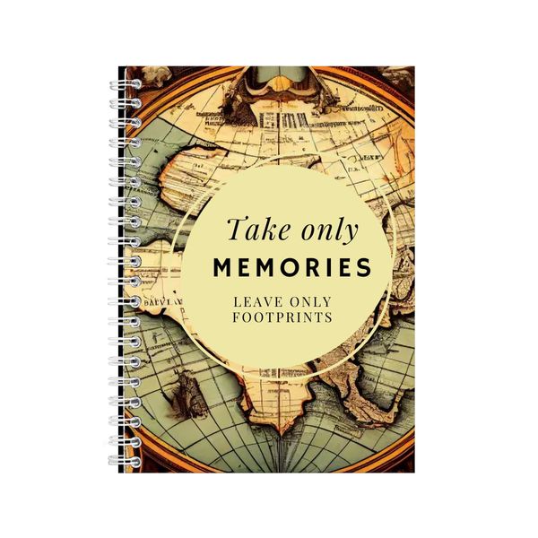 Memories A5 Notebook Spiral and Lined Travel Graphic Notepad Present 103