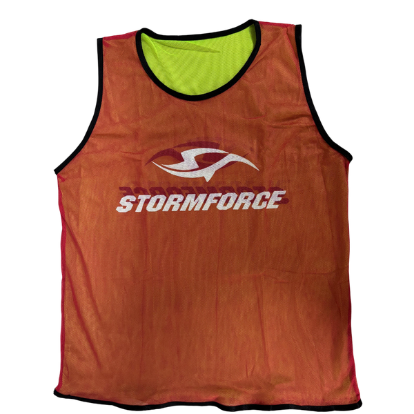 Stormforce Rugby Reversible Training Vest - Red/Green