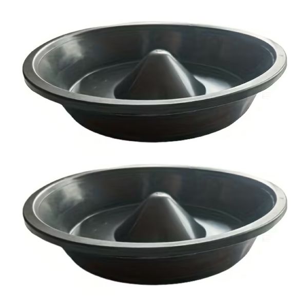Pet Slow Feeder Dog Bowl Feeding Station with Raised Base (29cm) - Set of 2