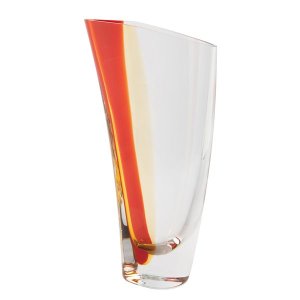 Krosno - Red and Orange Vase Large 34cm