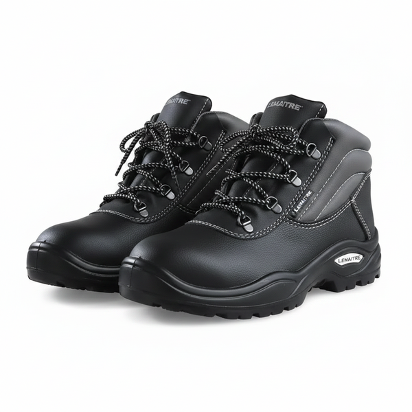 Lemaitre - Safety Boots Maxeco Pro Black Size 8 with Memory Foam - 2 Pack