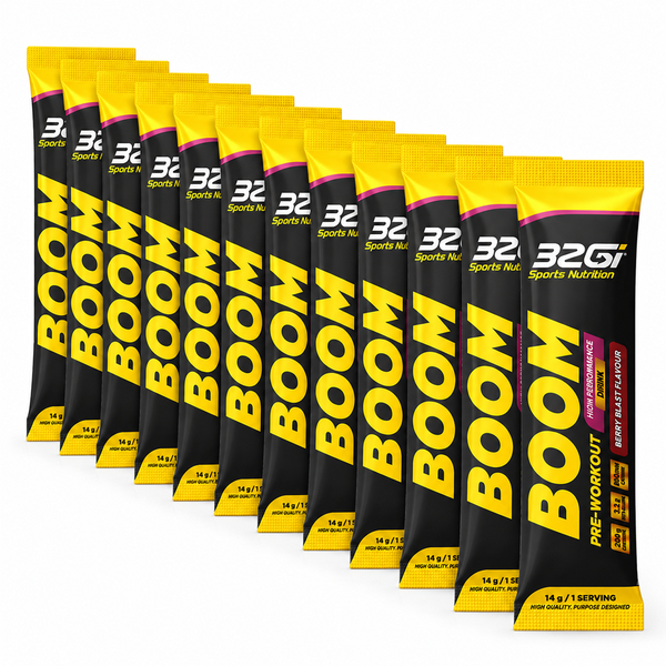 12 Sachets | Pre-Workout | Energy Booster | Berry Blast | 14g | 32Gi