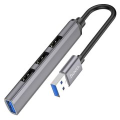 4-in-1 USB Hub-High-Speed Adapter with 1 USB 3.0 &amp; 3 USB 2.0 Ports HOCO HB2