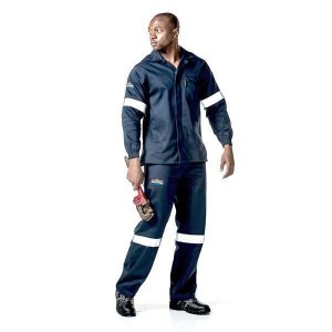 Dromex D59 Reflective SABS Flame &amp; Acid Conti Suit (Jacket) - Navy