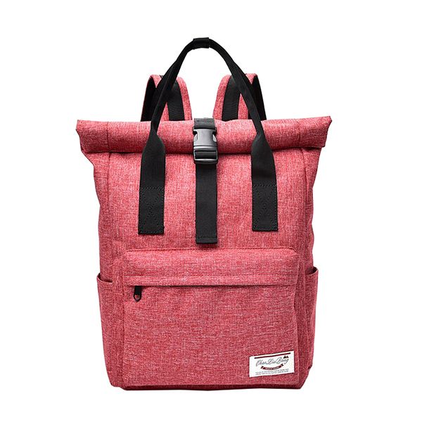 Fashion Oxford Casual Backpack - Red