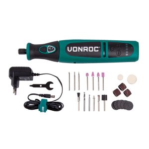 VONROC Rotary Multi Tool 8V | Incl 24 Accessories and Charger