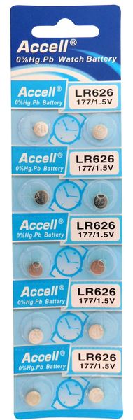 RedDevil Button/Coin Battery - LR626 - 1.5V alkaline - 10 - Pack Carded