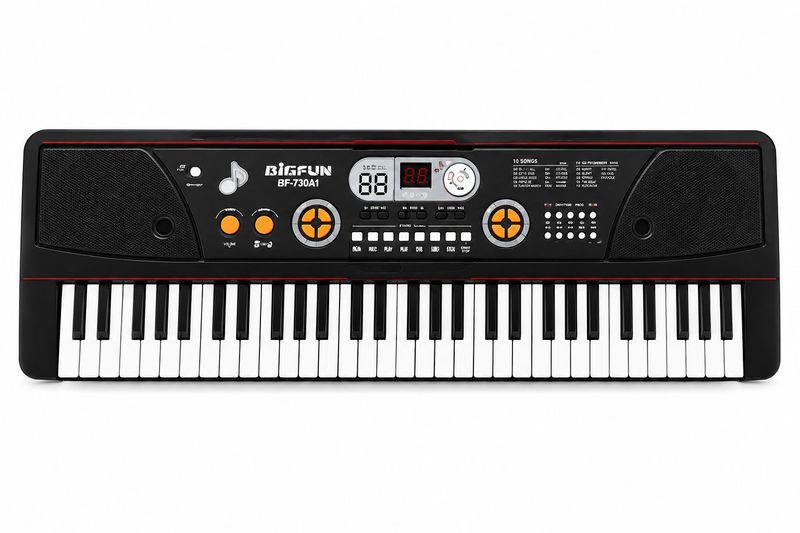 BIGFUN BF-630A1 61-Key Electronic Keyboard with Microphone