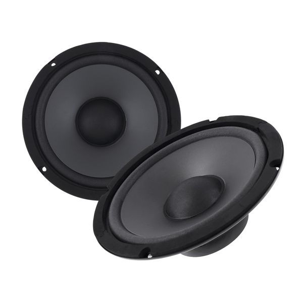 2 Pack Car Speaker Sound System Combo 2-Way 6.5 Inch Coaxial Clear 600W